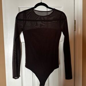 Abercrombie & Fitch brown Sheer Bodysuit